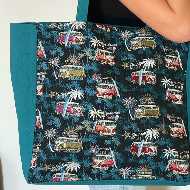 Do it yourself: een stoffen strandtas maken