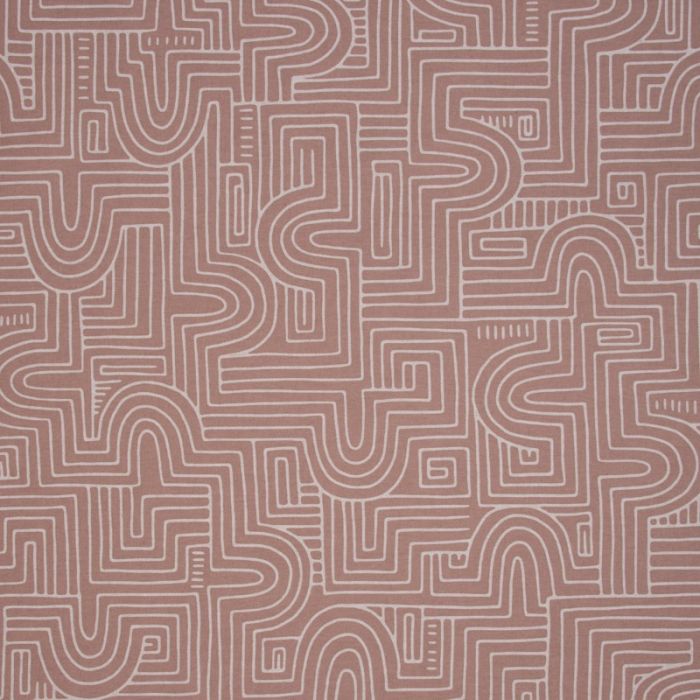 Linnenlook Printstof 452 Curve Maze Line