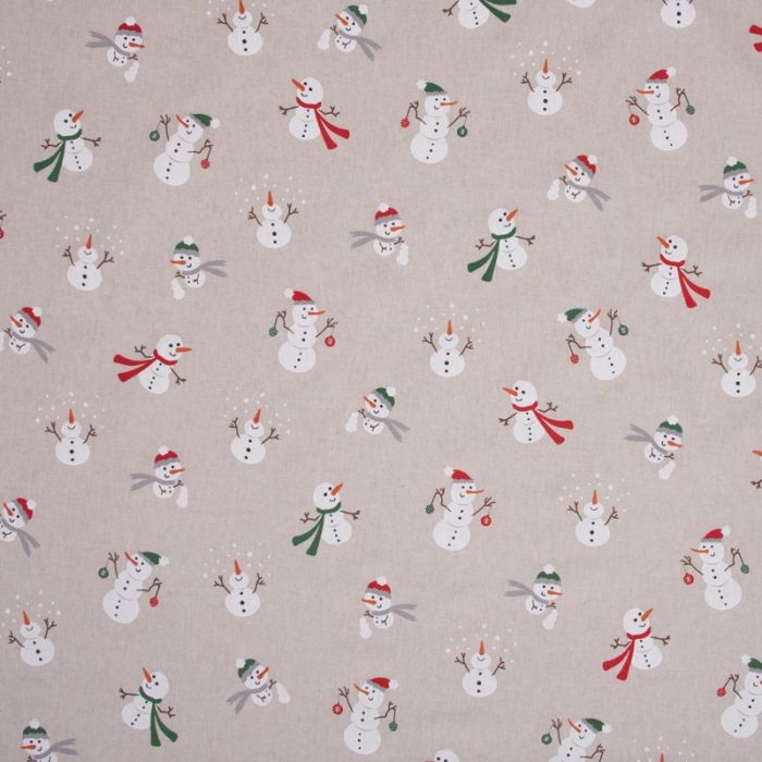 Linnenlook Printstof 176 Xmas Happy Snowman