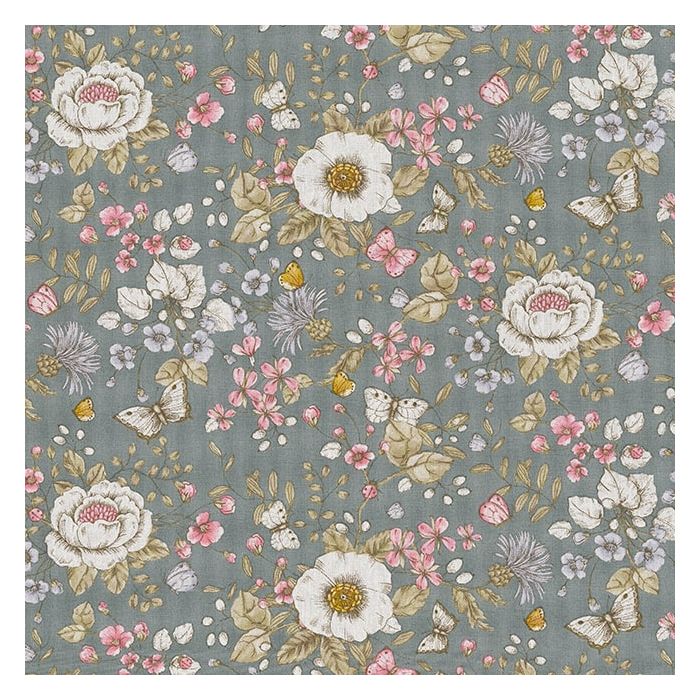 Printstof 064 Butterfly Flower Garden