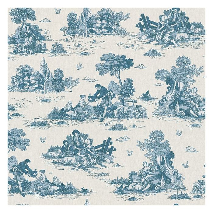 Printstof 054 Shepherd Scene Blue