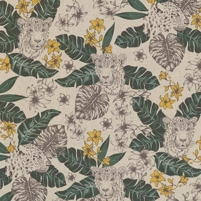 Linnenlook Printstof 201 Ethnic Leopard