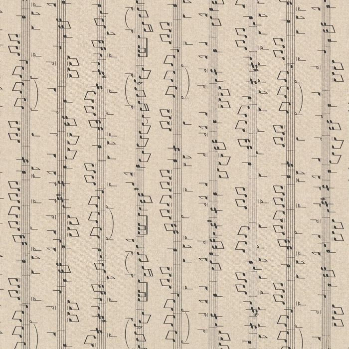 Linnenlook Printstof 208 Music Notes