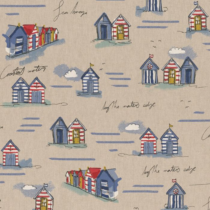 Linnenlook Printstof 099 Sea Shore Cabin