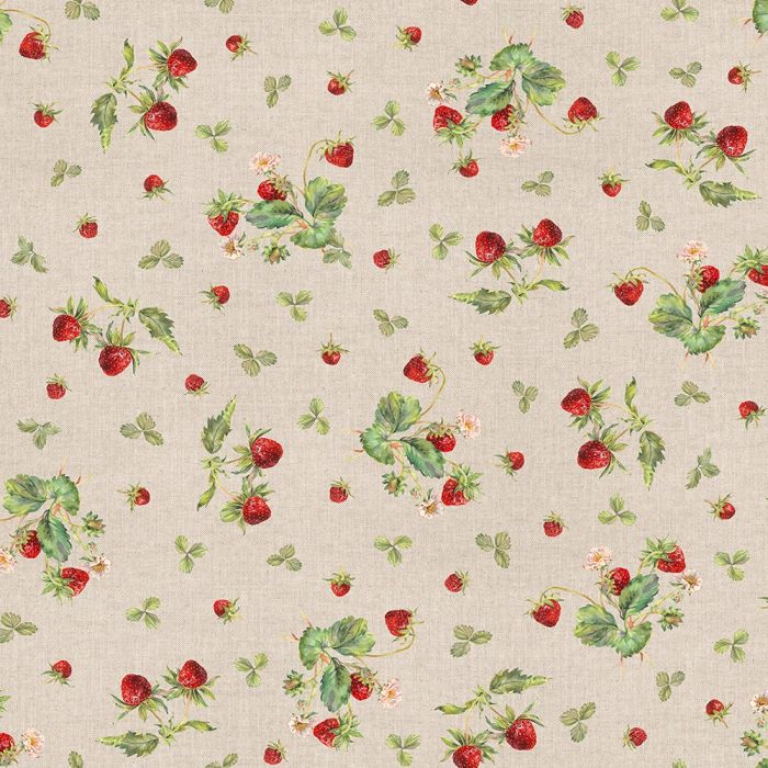 Linnenlook Printstof 109 Strawberries