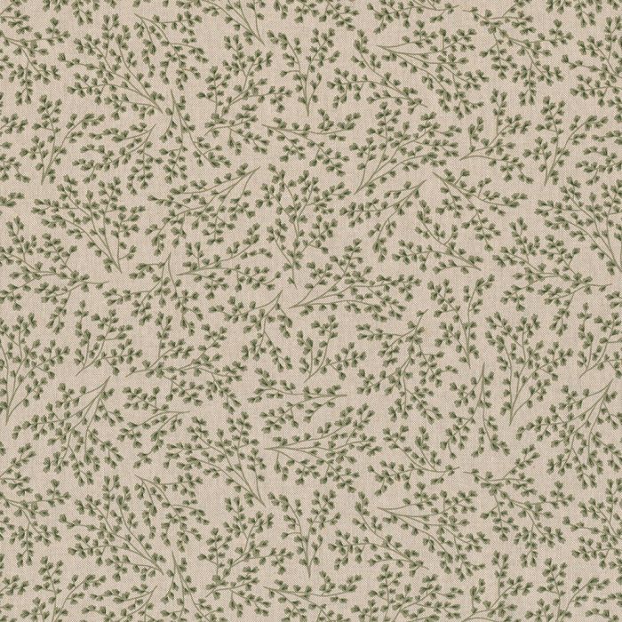 Linnenlook Printstof 112 Fragile Leaves