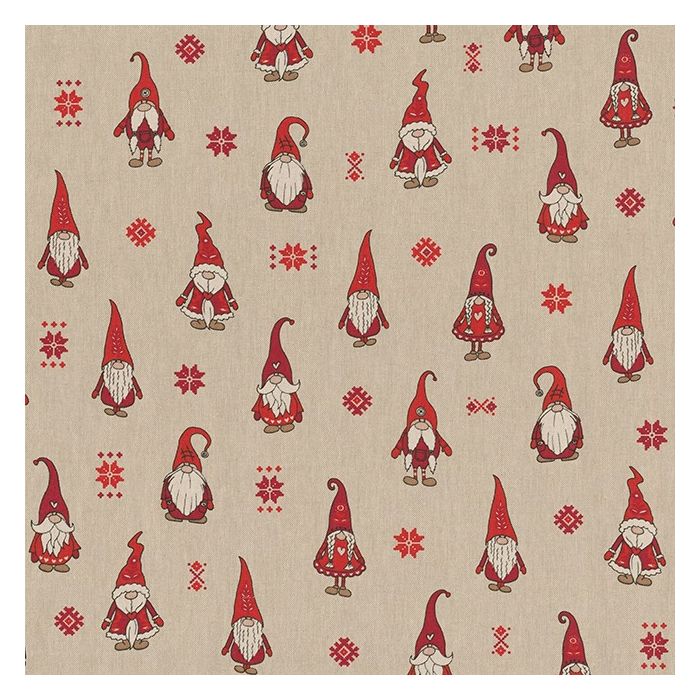 Linnenlook Kerststof 054 Tomte Folklore Together