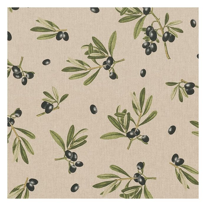 Linnenlook Printstof 374 Olive Branch