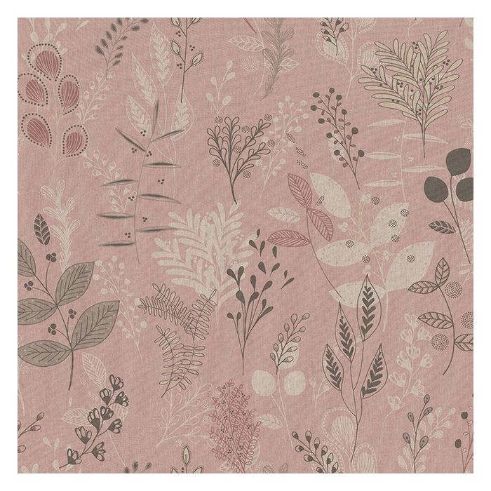 Linnenlook Printstof 403 Soft Calming Leaves