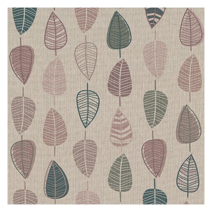 Linnenlook Printstof 384 Scandi Retro Leaf