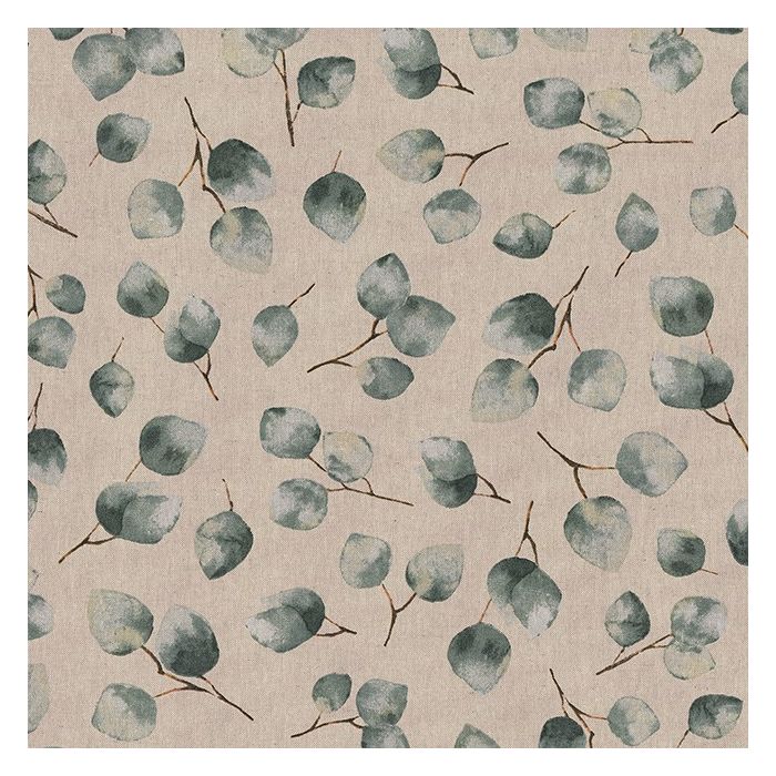 Linnenlook Printstof 413 Eucalyptus Watercolour