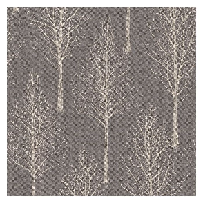 Linnenlook Printstof 383 Tree Silhouette Grey