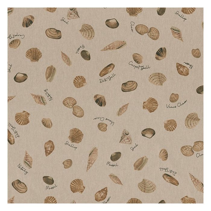 Linnenlook Printstof 248 Sea Shell Path