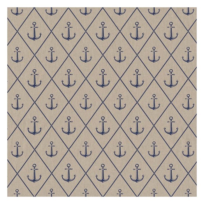 Linnenlook Printstof 215 Icon Anchor Hope