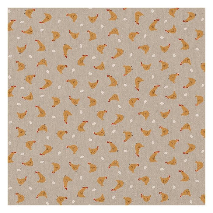Linnenlook Printstof 216 Little Happy Chicken