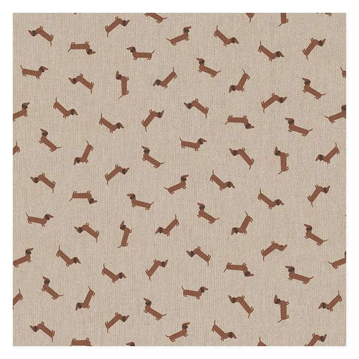 Linnenlook Printstof 417 Little Dachshund Dog