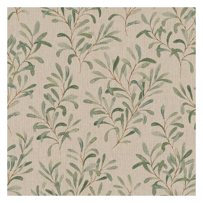 Linnenlook Printstof 431 Misletoe Painted Leaf