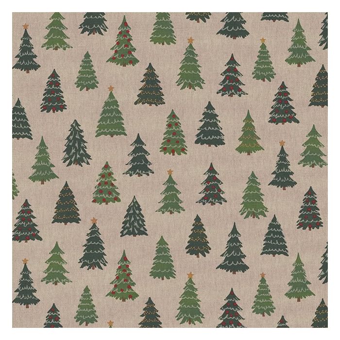 Linnenlook Kerststof 016 Xmas Pine Tree
