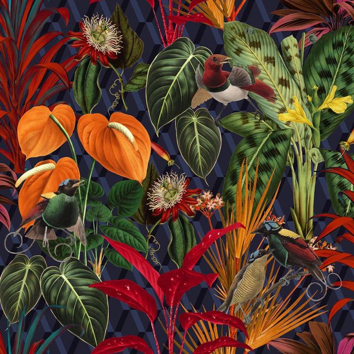 Digitale Printstof 092 Dark Jungle