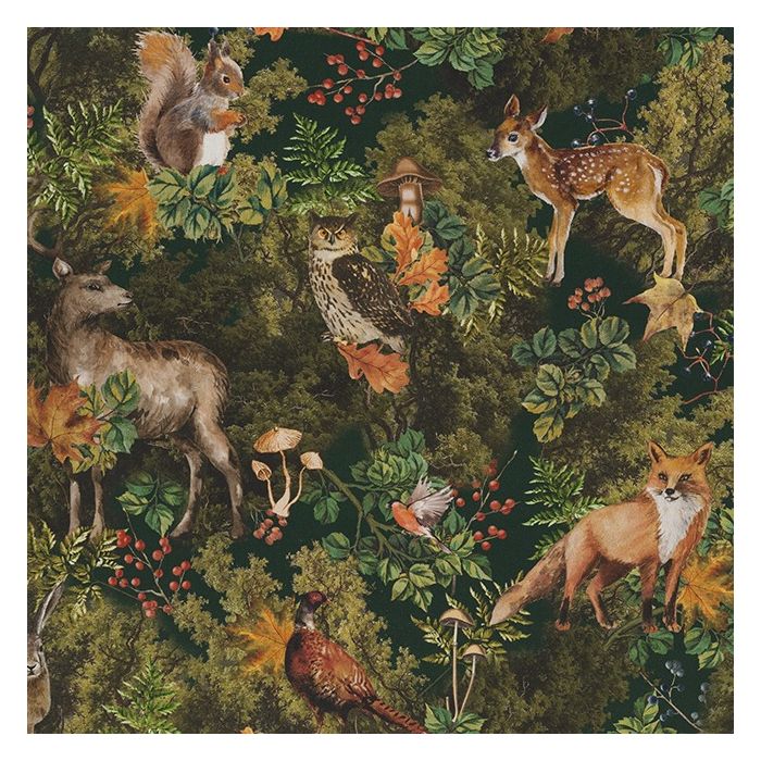 Digitale Printstof 251  Autumn Woodland