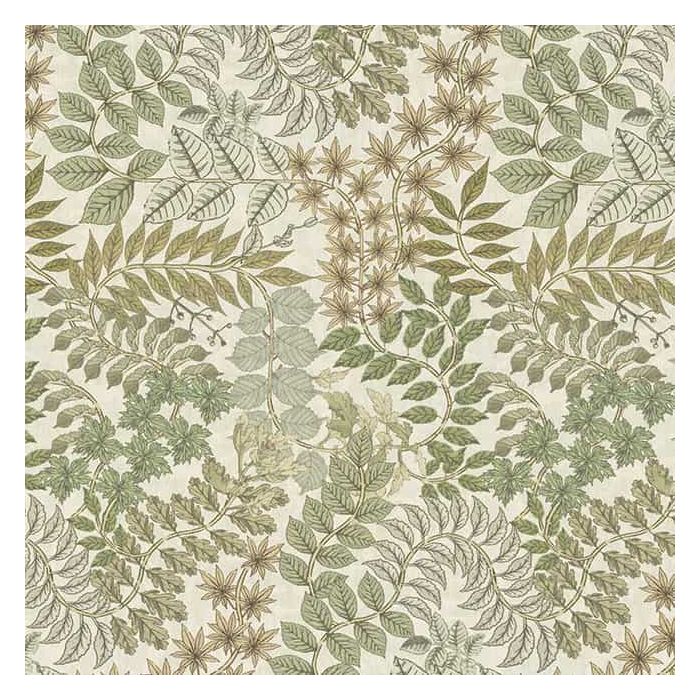 Digitale Printstof 301 Garland Garden Leaves