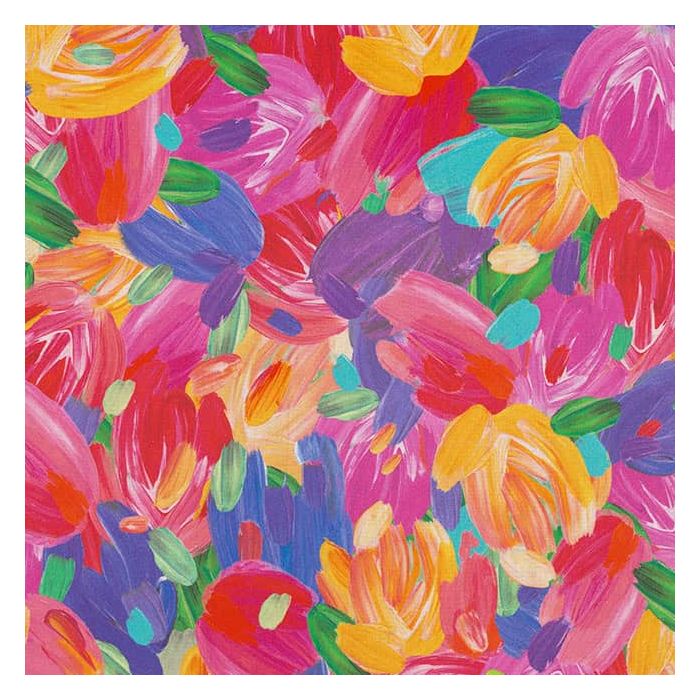Digitale Printstof 309  Tulip Colourful Art 