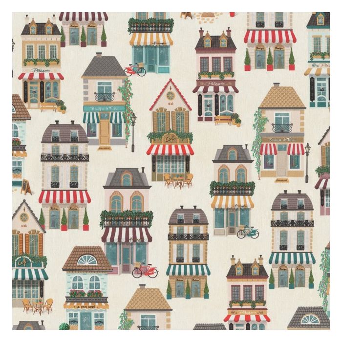 Digitale Printstof 331 Shop Boutique City