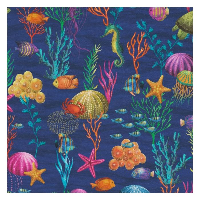 Digitale Printstof 330 Underwater Sea Life