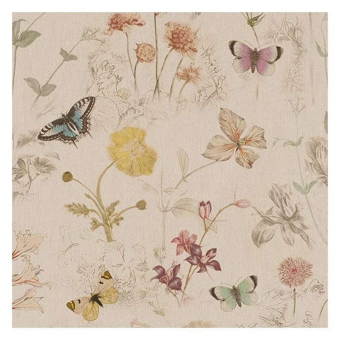 Digitale Printstof 285 BUTTERFLY DREAMY FLOWER