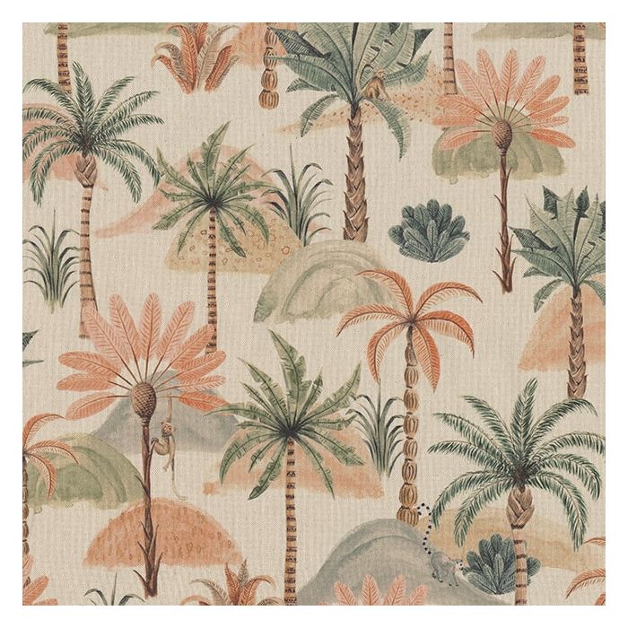 Digitale Printstof 288 PALM TREE WATERCOLOUR