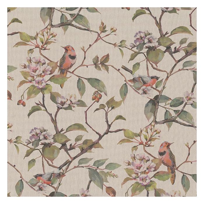 Digitale printstof 299 katoenen stof met vogels Bird Branch Art
