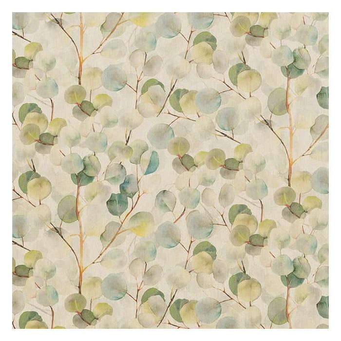 Digitale Printstof 294 Eucalyptus Boho Leaf Linnen
