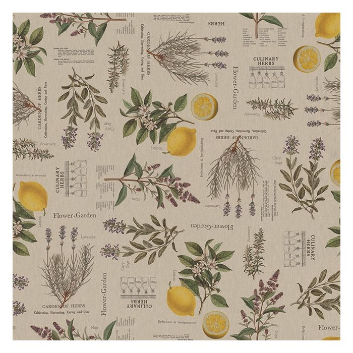 Digitale Printstof 005  Lavender Citrus Recepy
