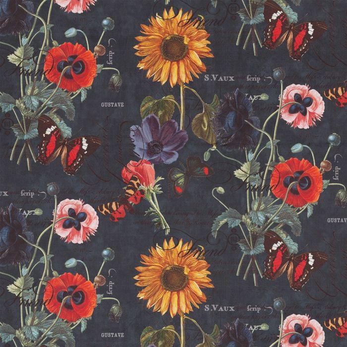 Velvet Printstof 048