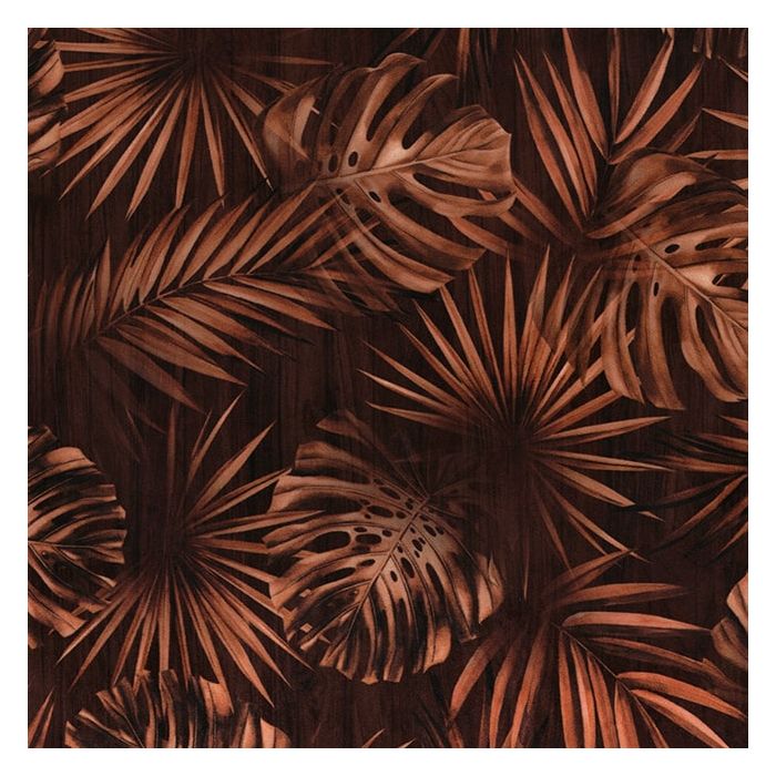 Velvet Printstof 083 Rustic Jungle Leaf