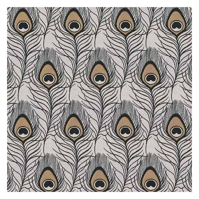 Jacquardstof Peacock Feather Deco