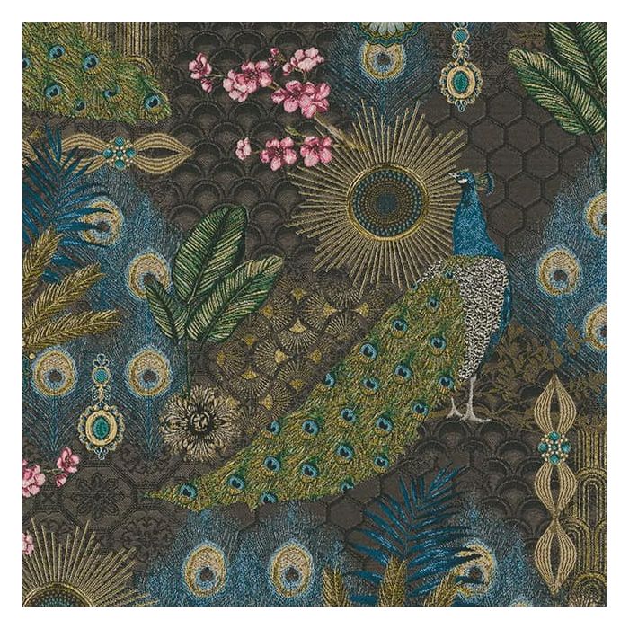 Jacquardstof Peacock Extravagant