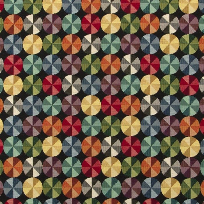 gobelin motief 082 stof met cirkels F87457-02, 1-251030-1541-655