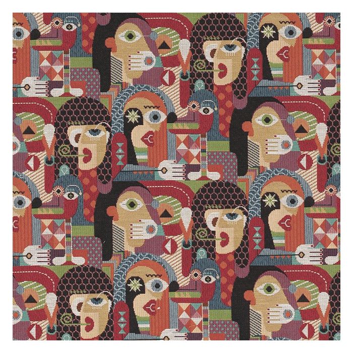 gobelin 021 Gobelin Artistic Faces stof met gezichten