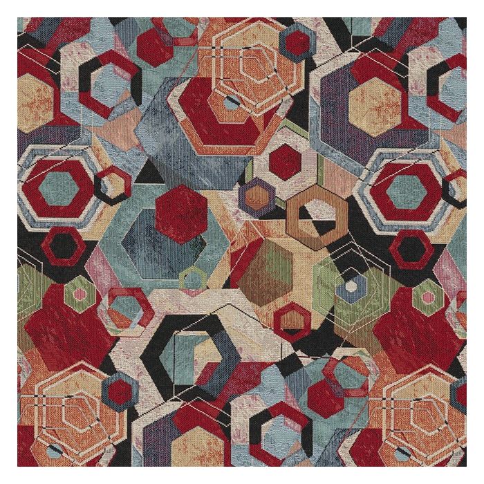 gobelin 022 Gobelin Artistic Geometry stof met zeshoeken