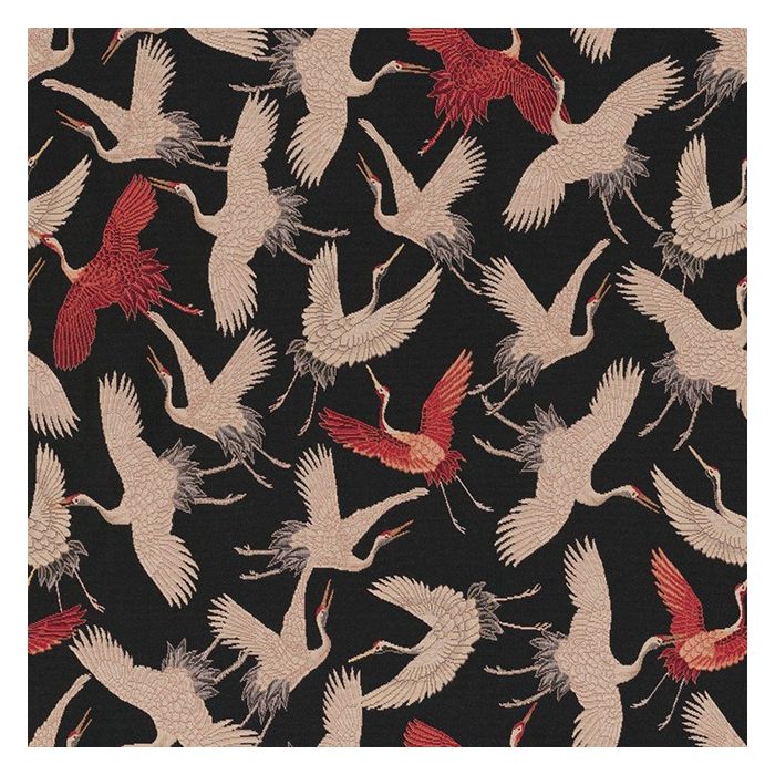 Gobelin Dieren 018 Gobelin Cranebird Swarm stof met kraanvogels