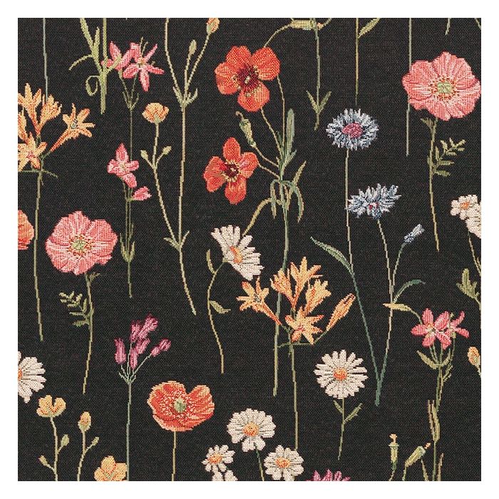 Gobelin 205  Wilde Bloemen Zwart