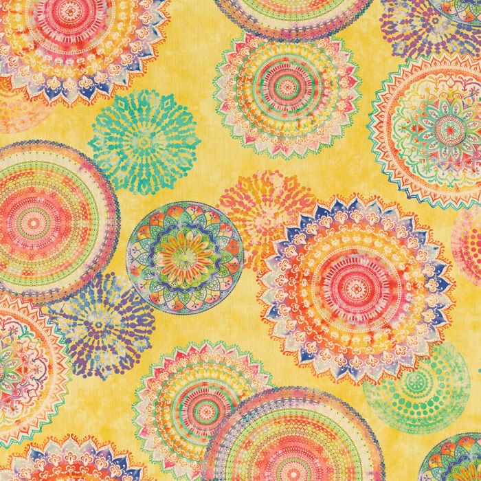 Digitale Dralonprint 02 stof met mandala