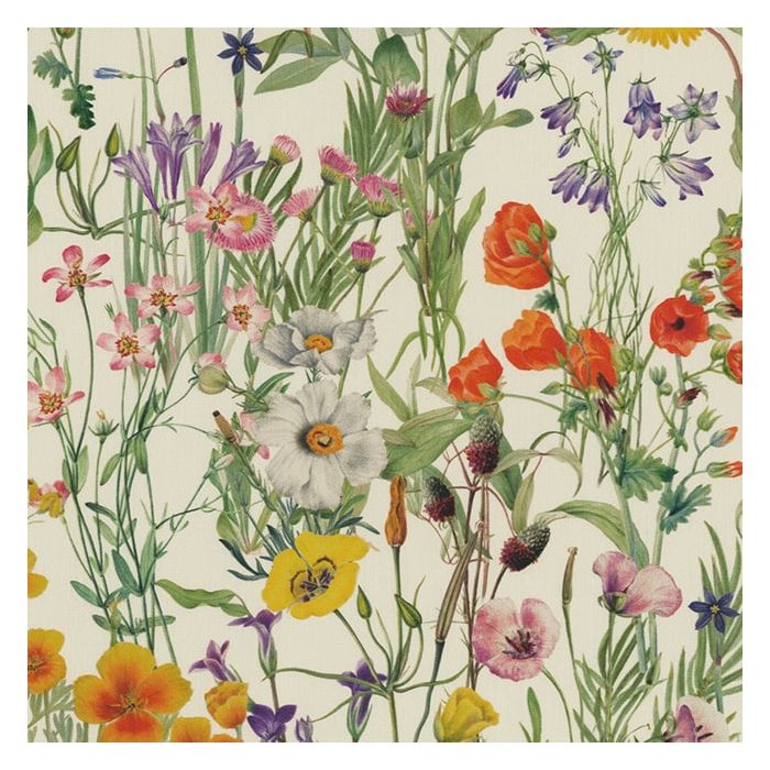Digitale Dralonprint 25 Meadow Flowers Ecru