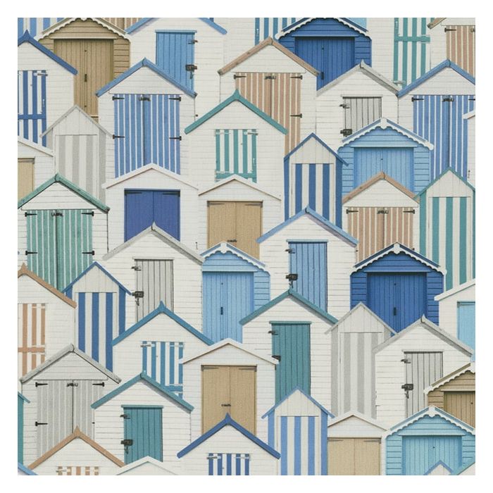 Digitale Dralonprint 27 Happy Beach Cabin