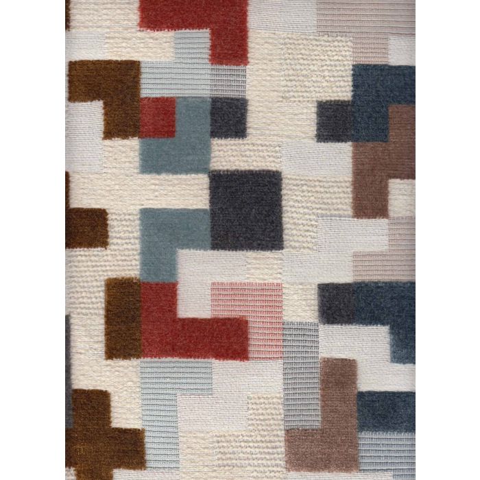 Bahama Tetris chenille meubelstof Bahama velvet meubelstof design meubelstof