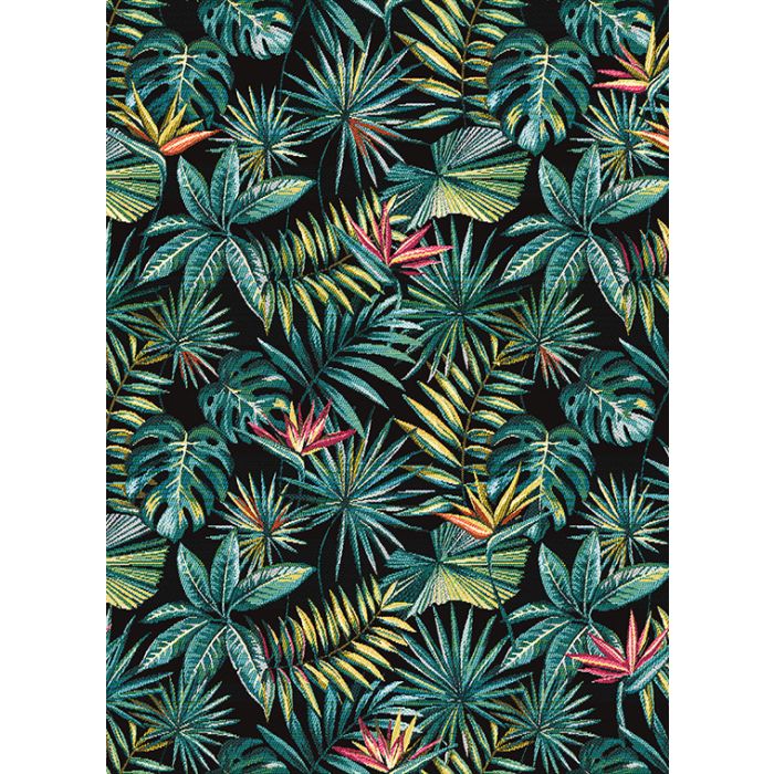 jacquardstof Bahia noir