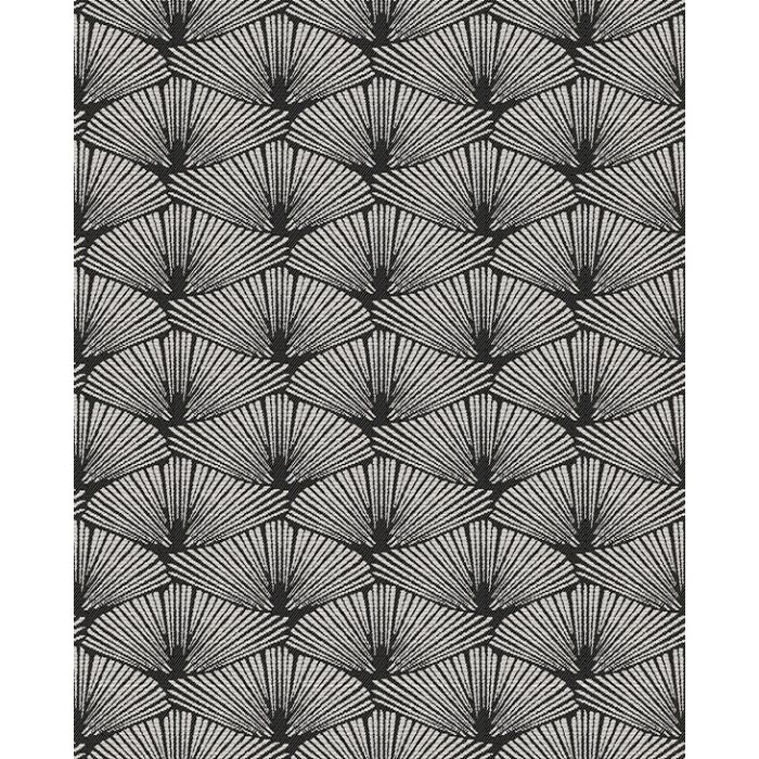 jacquardstof COREA noir blanc