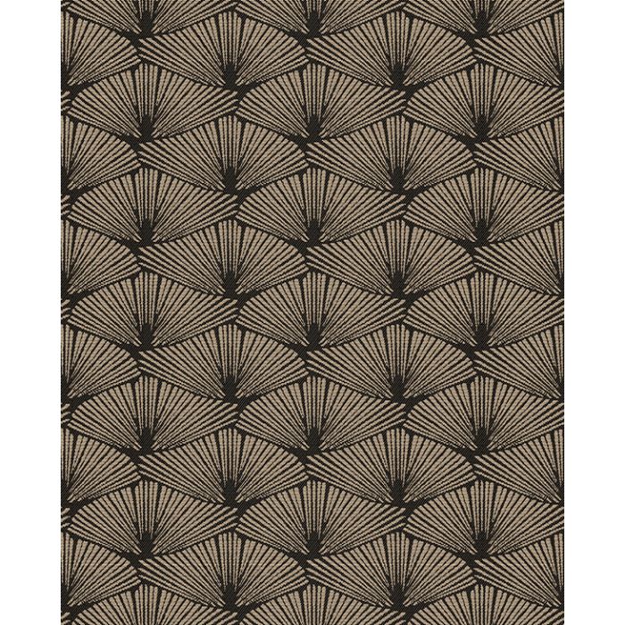 jacquardstof COREA noir platine