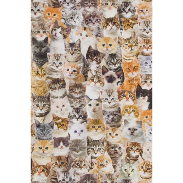 Digitale Printstof 147 Cats Allover